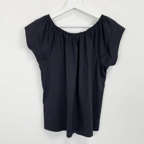 NWT DKNY ruffle-detail T-shirt Size XS - Picture 10 of 16